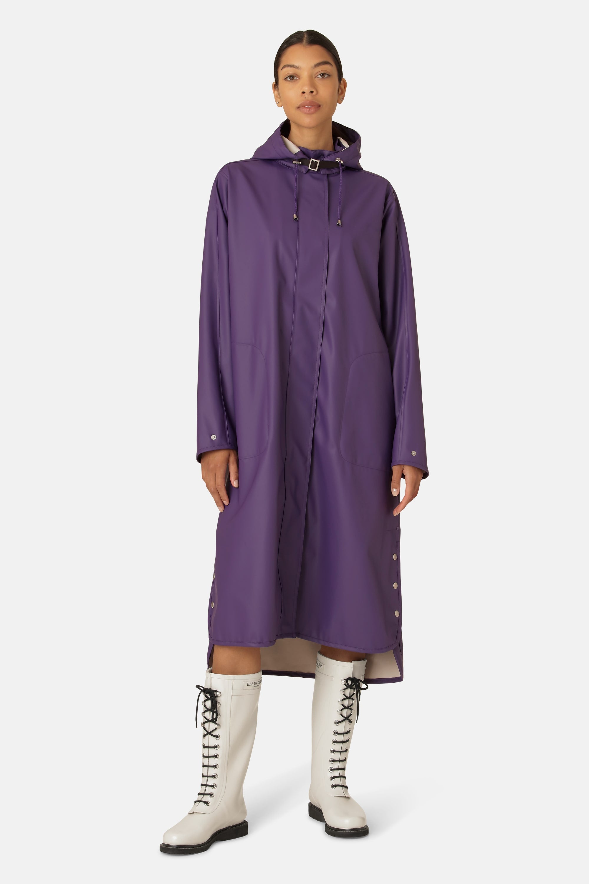 Lang Lett Regnjakke - Purple Rain